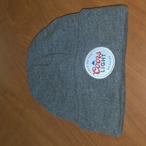 Coors Light Stitched Patch Cuffed Knit Beanie